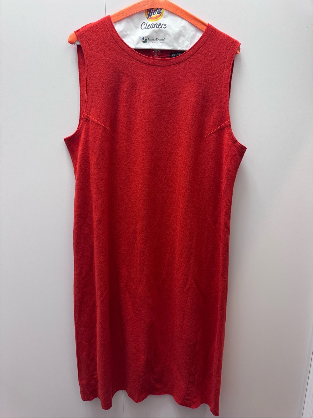 Eileen Fisher Sleeveless Red Sheath Dress